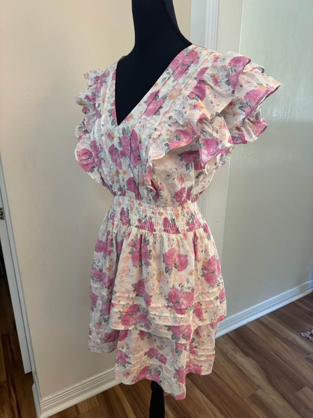 PINCH Pink Floral Ruffle Dress - Picture 5 of 10